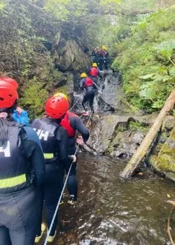 ziplining as team